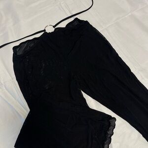 Elegant Black Women's Sleepwear Set